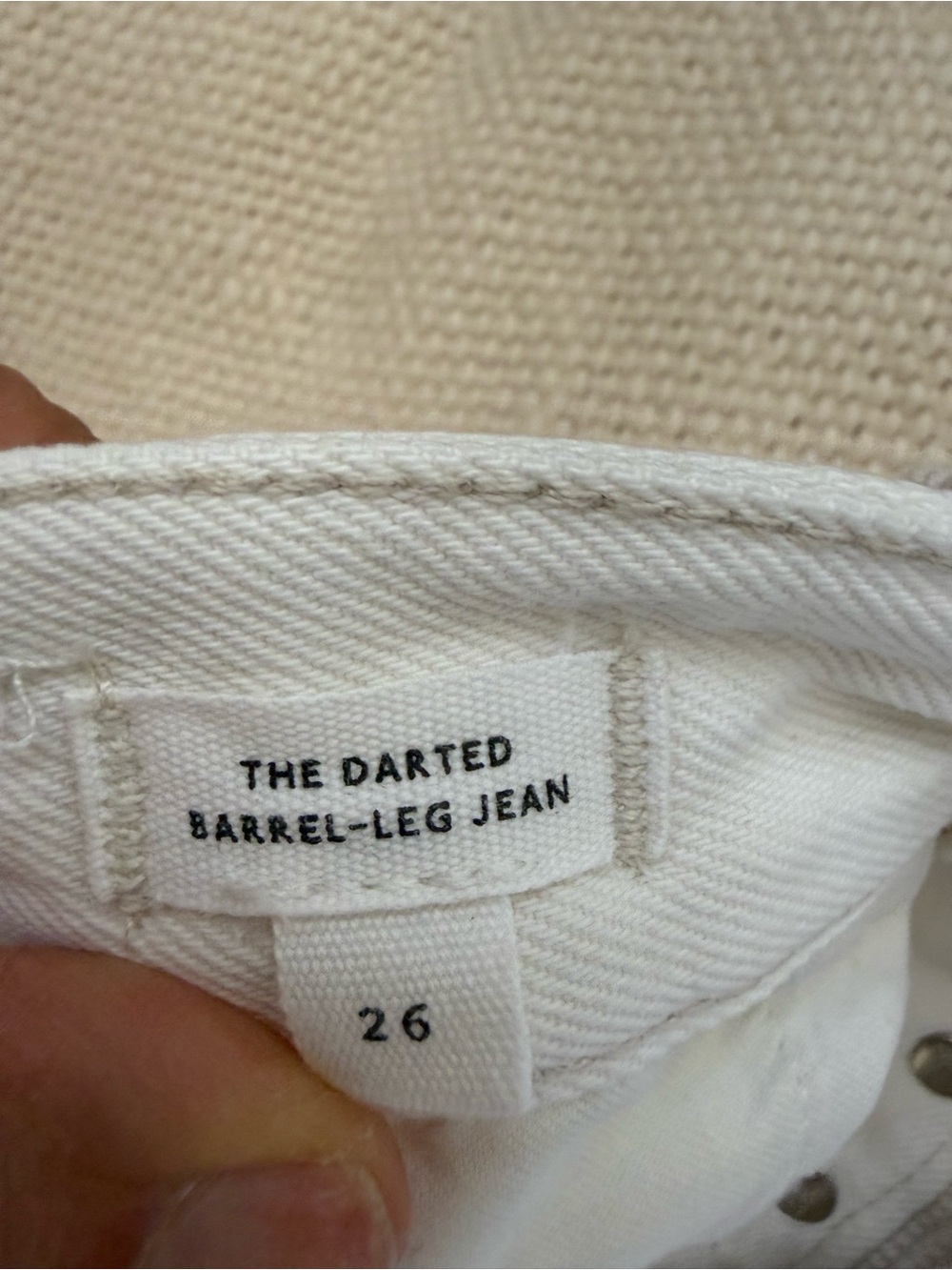 Madewell Darted Barrel Women Jeans in Vintage Canvas 26 - Picture 5 of 5